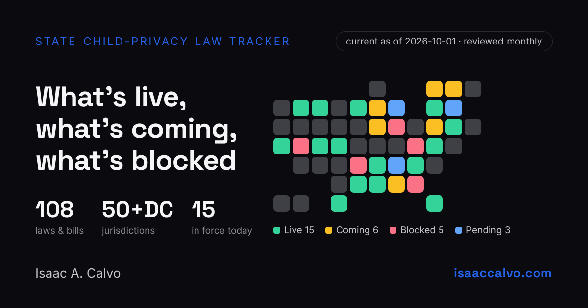 State Children’s Privacy Law Tracker & Map (2026)